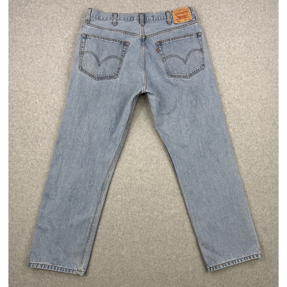Vintage Levis Jeans Mens 38x30 Light Wash 505 Regular Straight Leg Y2K Denim - Picture 4 of 14